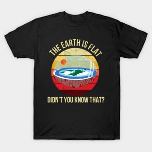 The Earth Is Flat Didn't You Know That T-Shirt